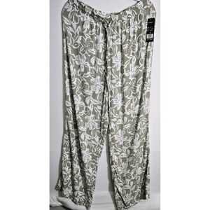 Robert Louis Womens Pants Large  Elastic Waist‎ Casual Palazzo NWT